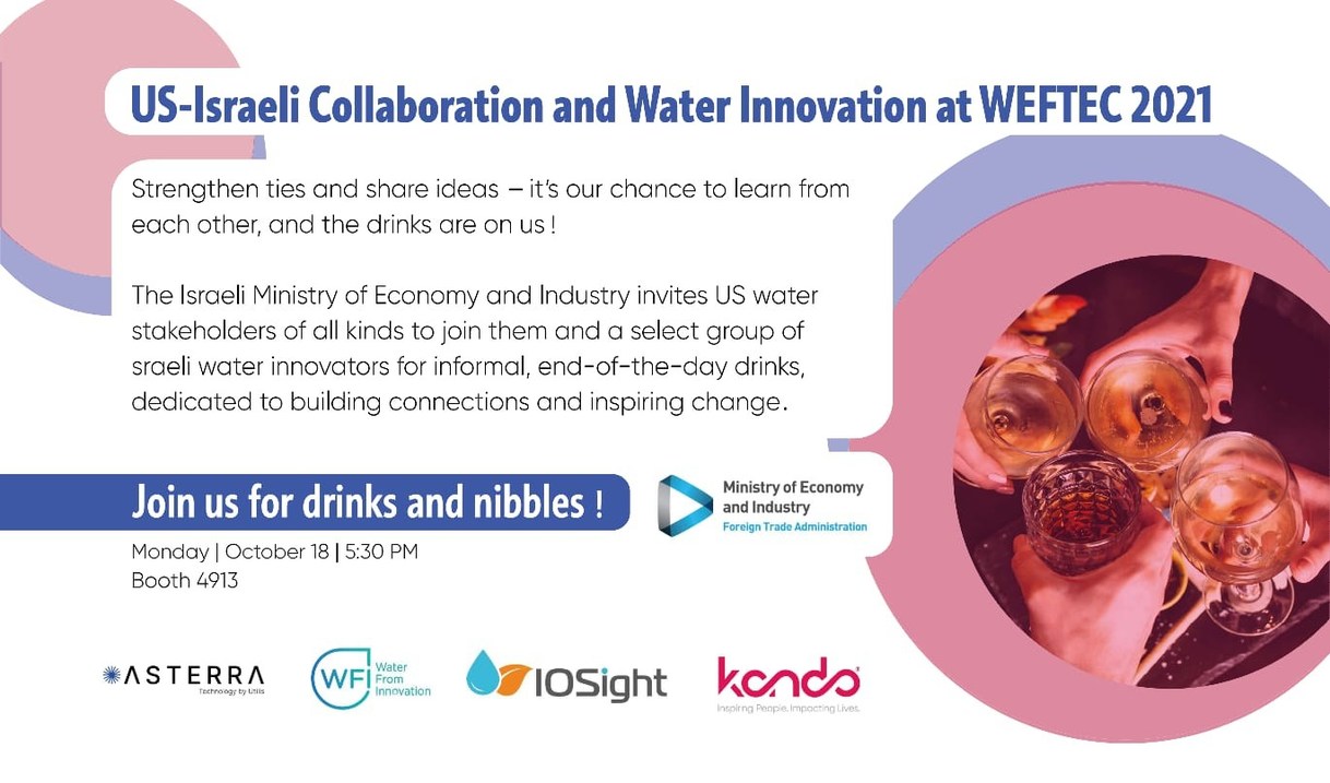 Israeli Water Leaders to Gather at WEFTEC