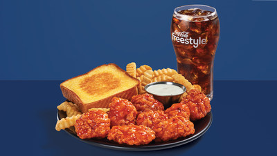 Zaxby's new 'Great 8' Boneless Wings Meal includes its famous Texas Toast, crinkle cut fries, Zaxby's ranch sauce and a small drink.
