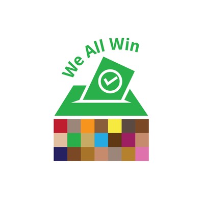 AMO is marking Local Government Week 2021 with "We All Win," a campaign to encourage more candidates from diverse communities in the 2022 municipal election. (CNW Group/Association of Municipalities of Ontario)