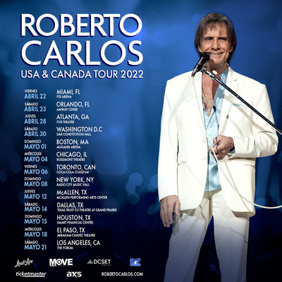 Roberto Carlos USA & Canada Tour 2022 Routing
