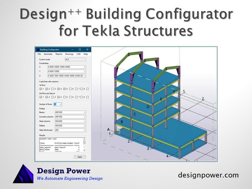 Building Configurator shows how Design++ can automate building design for Tekla Structures.