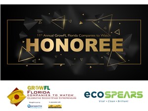 ecoSPEARS Selected 2021 GrowFL Florida Companies to Watch Honoree