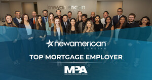 New American Funding Honored as Top Mortgage Employer for 3rd Straight Year