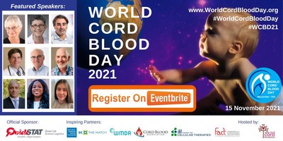 Meet the cord blood transplant doctors and learn about life-saving cord blood stem cells! Register free at Eventbrite for World Cord Blood Day 2021! #WorldCordBloodDay #WCBD21