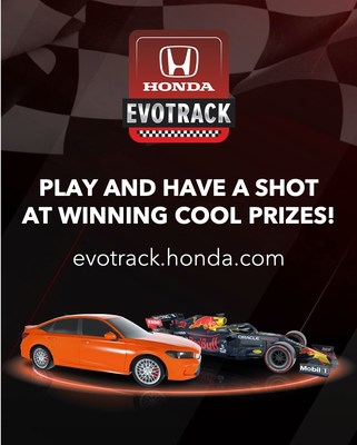 Honda Drops New EvoTrack Mobile Game to Celebrate Just-Debuted 2022 Honda Civic Si Alongside Red Bull Racing Honda RB16B Formula One Car 