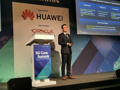 Richard Liu pronunció un discurso de apertura en la cumbre 5G Core Summit 2021 (PRNewsfoto/Huawei Technologies)