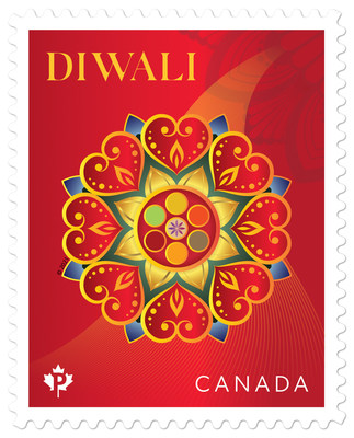 Timbre Diwali (Groupe CNW/Postes Canada)