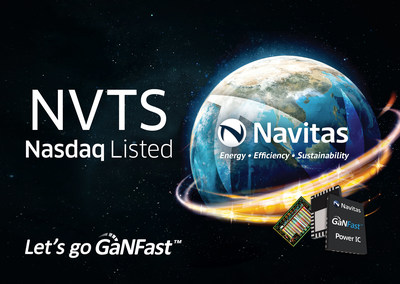 Navitas’ common shares and warrants will begin trading on Wednesday, October 20, 2021 on the Nasdaq Global Market under the ticker symbols “NVTS” and “NVTSW”.