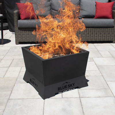 The Square Peak Smokeless Patio Fire Pit is the only ready-to-assemble patio fire pit on the market that is square in style and smokeless.
