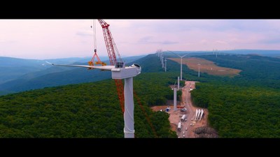 Wind turbine construction from 'The Power of Solar & Wind – the Road to Carbon Neutrality'