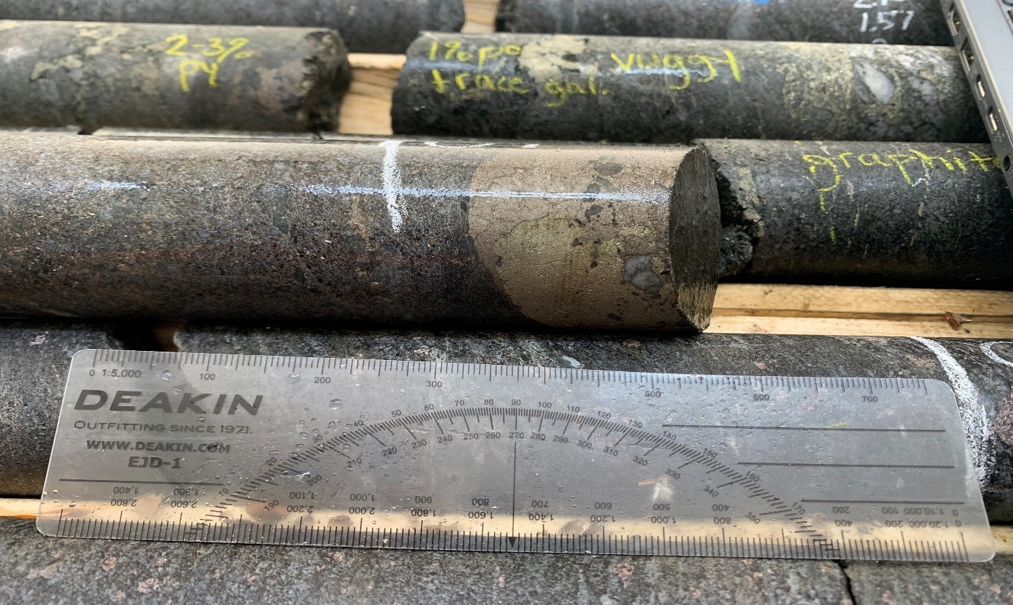 Selected Drill Core (CNW Group/SKRR Exploration Inc.)