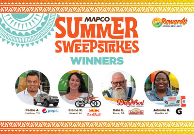 MAPCO congratulates the grand prize winners of the company’s Summer Sweepstakes
