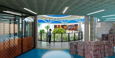 Interior design of VADELATA for the Planet Lab in Fernando de Noronha. (Credit: Ball Corporation)