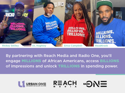 Millions. Billions. Trillions. Reach Media Nationally Syndicated hosts: Rickey Smiley, D.L. Hughley, Erica Campbell, and Headkrack.