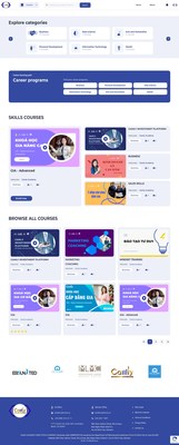Friendly UI of Camly Academy with abundant categories of courses