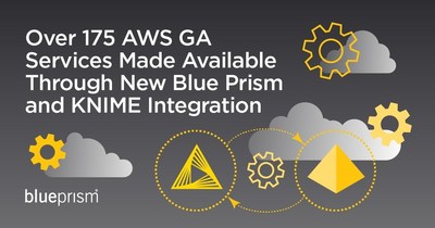 Over 175 AWS GA Services Made Available Through New Blue Prism and KNIME Integration