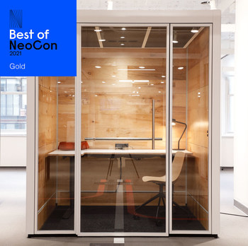 SnapCab Work+ wins Best of NeoCon Gold in the Work Pods category at NeoCon2021 (CNW Group/SnapCab)