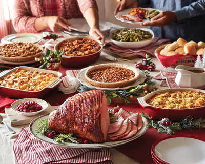 This Christmas, Cracker Barrel will offer fully prepared holiday meals in two sizes: Holiday Heat n’ Serve Feast which serves 8-10 people (starting at $149.99) and Holiday Heat n’ Serve Family Dinner which serves 4-6 people (starting at $99.99). Both meals can go from oven to table in three hours. Available for pick up Dec. 21-28, 2021, while supplies last.