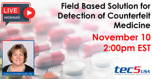 tec5USA to Host Webinar on Field Based Solution for Detection of Counterfeit Medicine