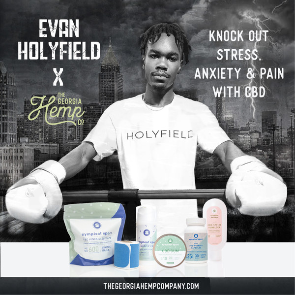 Evan Holyfield becomes The Georgia Hemp Company first CBD Athlete endorsement.