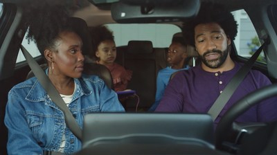 Hyundai Motor America and its African American marketing agency of record, Culture Brands, have launched their inaugural marketing campaign. Screen shot from the TV spot, No Stops Necessary, that promotes the all-new 2022 Santa Fe Plug-in Hybrid.