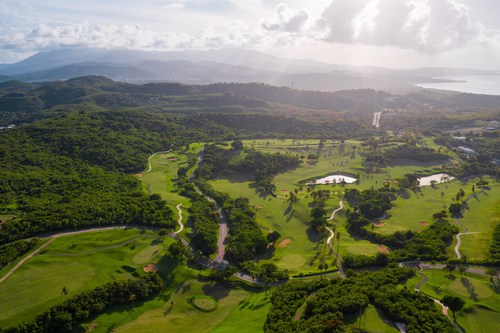 This picture of El Conquistador Resort Golf Course illuminates the lush tropical terrain and abundant natural beauty found throughout Puerto Rico. The Island is a safe place to vacation, with unforgettable activities to experience.