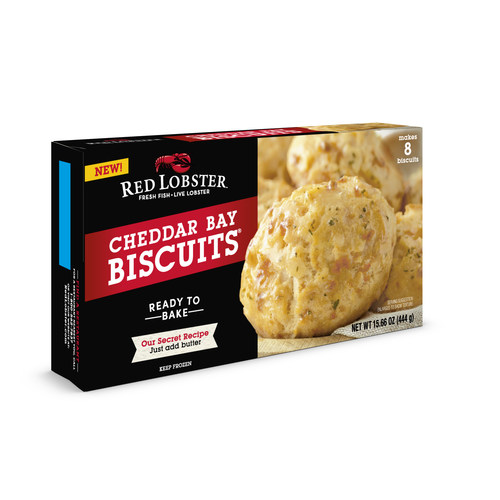 Red Lobster® launches New! Ready-to-Bake Cheddar Bay Biscuits®, now available at Walmart stores nationwide in the frozen food aisle, making it easier than ever to enjoy everyone’s favorite biscuits from the comfort of home.
