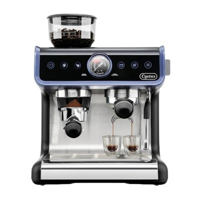 New CYETUS Home Barista Semi-Auto Espresso Machine, Black (CNW Group/Starship Electronic Commerce Company)