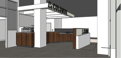 Renderings of La Colombe Coffee Roasters newest cafe and roastery in Bowery.