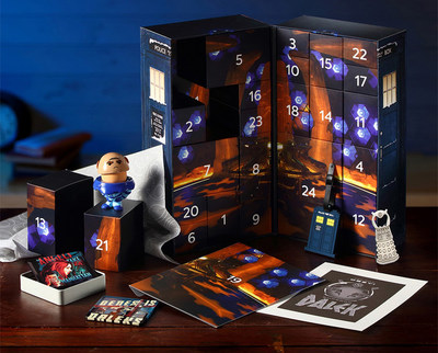 Interior of Hero Collector's Doctor Who TARDIS calendar