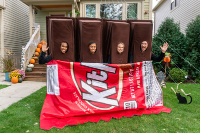 KIT KAT®’s costume was named the “Most Creative 4-Person Costume of 2021” by the Halloween & Costume Association.
