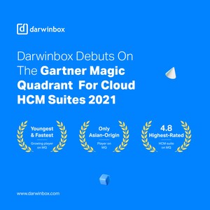 Darwinbox becomes the Youngest and Only Asian Player to Feature on Gartner's Magic Quadrant for Cloud HCM Suites 2021