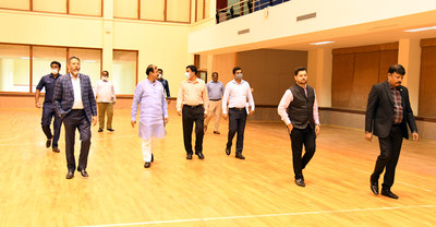 Dr. K.C Narayana Gowda Inspecting The Venue For Khelo India