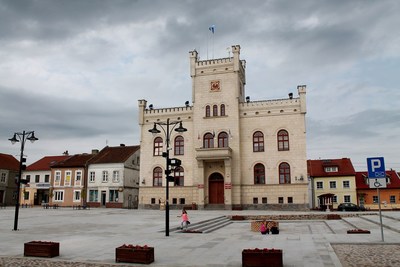 Pasym Cittaslow (Poland): Town hall and market square