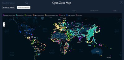 Open Zone Map - Full Map