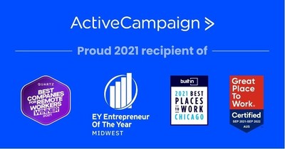 ActiveCampaign Proud Recipient of 2021 Best Places to Work Awards