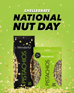 Wonderful® Pistachios Celebrates National Nut Day As Pistachios Are The #1 Snack Nut In America¹