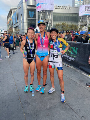 Herbalife24 Triathlon Los Angeles Hosted by Herbalife Nutrition Awards the 2021 International Distance Winners Vincent Luis and Emma Pallant-Browne with a $40,000 Cash Prize