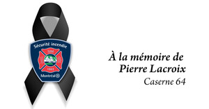 Cérémonies en hommage au pompier Pierre Lacroix du Service de sécurité incendie de Montréal