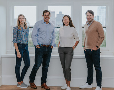 The Asymmetric Capital Partners founding team, from left, Partner and Chief Operating Officer Sarah Unger Biggs, Managing Partner Rob Biederman, Principal Nancy Chou, and Partner Sam Clayman.
