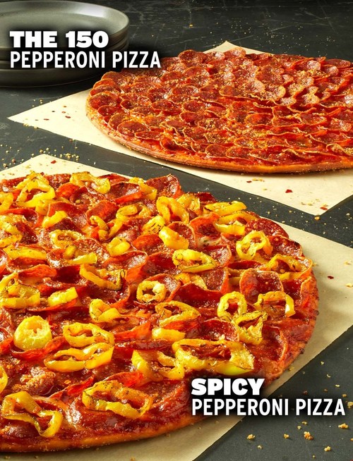 The Spicy Pepperoni Pizza and the 150 Pepperoni Pizza