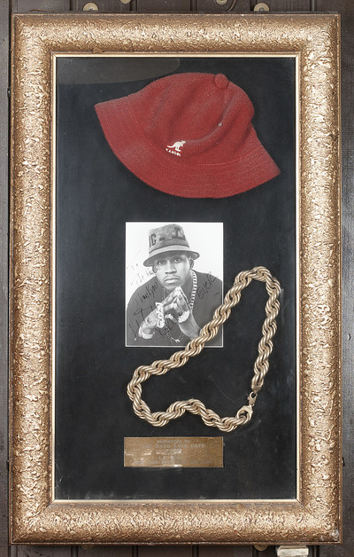 LL Cool J items from Hard Rock’s memorabilia collection.