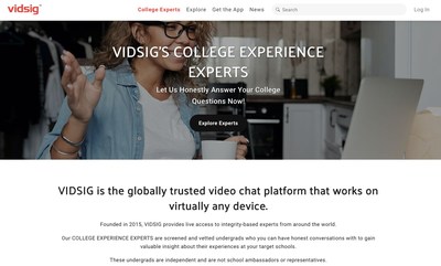 VIDSIG.com Has Hundreds of Experts to Talk to One-to-One, Including College Undergrads