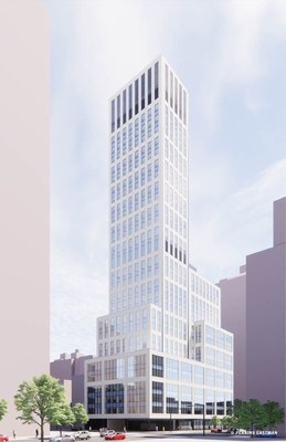 Initial Rendering of 403 East 79th Street. credit: Perkins Eastman Architects