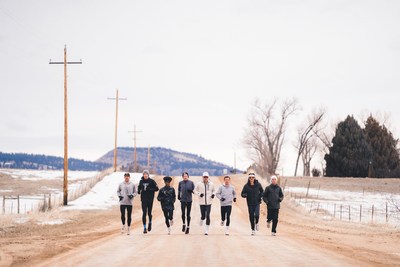 The Tinman Elite running team training in Boulder, Colorado.