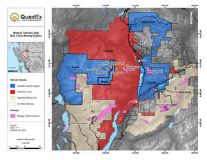 QuestEx Gold &amp; Copper Completes Final Option Payment on the Moat Property, Adjacent to Newmont's Tatogga Property, Earning a 100% Interest