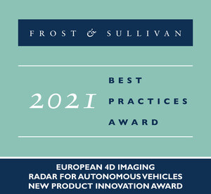 Frost &amp; Sullivan Recognizes Arbe With the 2021 Europe New Product Innovation Award for Advancing Autonomous Vehicle Technology with Its 4D Imaging Radar Chipsets