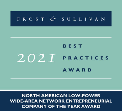 2021 North American Low-Power Wide-Area Network Entrepreneurial Company of the Year Award