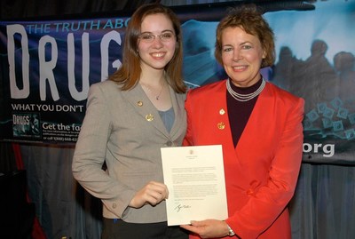 Ellen Maher-Forney and her daughter Julie Brinker received Presidential Volunteer Service Awards in 2008 for their drug education and prevention work and other volunteer services. Both have continued to serve their communities as volunteers ever since.