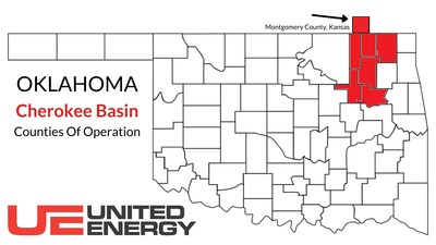 Today United Energy announces it has reached an agreement to acquire the remaining 51% of properties located in Nowata, Washington, Rogers, and Tulsa Counties in Oklahoma and Montgomery County in Kansas, also known as the Cherokee Basin. “This acquisition gives United Energy 100% control of its operations and was a key essential step in our developmental plans and growth in shareholder value.” Brian Guinn, UE CEO.